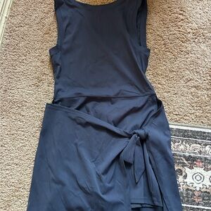 Athletic Sleeveless Navy Tie-Waist Dress - Women